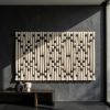 Large Geometric Macrame Wall Hanging | Wall Hangings by Sarmal Design. Item made of cotton with metal works with minimalism & japandi style