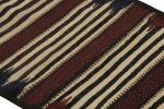 Vintage Afghan Kilim Rug with Polychromatic Stripes | Area Rug in Rugs by Rug and Kilim. Item made of wool