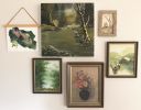 Forage | Oil And Acrylic Painting in Paintings by Amy Bramante. Item made of paper