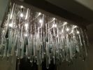 Pioggia Grigio | Chandeliers by Illuminata Art Glass Design by Julie Conway. Item made of glass works with minimalism & contemporary style