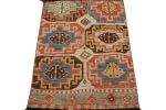 Rug & Kilim’s Tribal Rug with Primitivist Geometric Pattern | Area Rug in Rugs by Rug and Kilim. Item made of wool