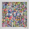 AMOUR III - original painting | Mixed Media in Paintings by Xiaoyang Galas. Item composed of wood in contemporary or asian style