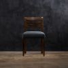 Exotic Wood and Leather Side Chair from Costantini, Renzo | Dining Chair in Chairs by Costantini Designñ. Item composed of wood and fabric
