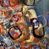 My Old Lee Jeans 🔴 | Oil And Acrylic Painting in Paintings by Darlene Watson Abstract Artist. Item composed of canvas & synthetic