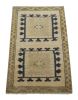 Vintage Turkish Rug in Beige and Cream with Geometric | Area Rug in Rugs by Rug and Kilim
