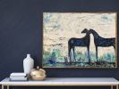 Shared vision oil painting | Oil And Acrylic Painting in Paintings by KIRSTEN KAINZ. Item composed of canvas compatible with contemporary and eclectic & maximalism style