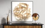 Textured Wall Art/3 Dimensional Art/Fiber Art | Wall Sculpture in Wall Hangings by Stef Shock. Item composed of cotton and glass in boho or contemporary style