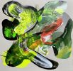 Innuendo (48 x 48") | Oil And Acrylic Painting in Paintings by Calina Hiriza. Item composed of canvas
