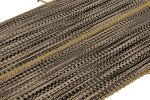 Rug & Kilim's Accent Kilim, Beige-Black Textural Stripes | Area Rug in Rugs by Rug and Kilim