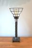 Reclaimed Ski Chairlift Cable Lamp | Table Lamp in Lamps by industrial comfort. Item made of steel works with contemporary & country & farmhouse style