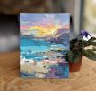 "Mystical Sunset" oil painting | Oil And Acrylic Painting in Paintings by OXYPOINT. Item made of canvas compatible with minimalism and contemporary style