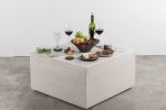 Square Coffee Table | Tables by Olivares Ovalle. Item made of wood with marble works with minimalism & mid century modern style
