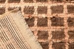 Hand Knotted Vintage Tulu Rug Beige Brown Shag Pile | Area Rug in Rugs by Rug and Kilim