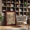 Hand-Painted Han Palace Court Ladies: Premium Silk Wall Art | Oil And Acrylic Painting in Paintings by Dynasty Artisan. Item composed of wood and fabric in contemporary or eclectic & maximalism style