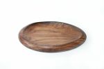 Plate Essay #3 - Plat Essai #3 | Dinnerware by Nadine Hajjar Studio. Item composed of walnut in minimalism or contemporary style