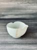 Seafoam - Petal Katakuchi Tea Bowl, Japanese Matcha Bowl | Drinkware by Tomoko Ceramics. Item made of stoneware compatible with japandi and modern style