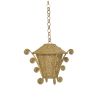 Handmade Rattan Curved Lampshade | Chandeliers by Amara. Item composed of wood