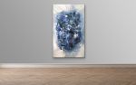 Soulful Blues Acrylic Abstract | Oil And Acrylic Painting in Paintings by Strokes by Red - Red (Linda Harrison). Item made of canvas