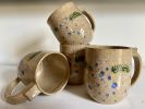 Round Belly Mugs, Handmade stoneware | Drinkware by Honey Bee Hill Ceramics. Item composed of stoneware in country & farmhouse or coastal style