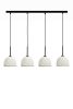 MushLume Linear Chandelier - 4 Shades | Chandeliers by MushLume Lighting