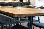 Restaurant Tabletop / Hospitality / Contract | Countertop in Furniture by Alabama Sawyer | Gulf State Park in Gulf Shores. Item composed of wood
