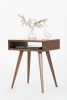 Night stand, bed side table, end table with open shelf | Bedside Table in Tables by Mo Woodwork. Item made of oak wood works with minimalism & mid century modern style