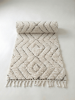 The 'Diamond Oasis' Rug : Natural & Undyed Organic Wool | Small Rug in Rugs by Artisanal Patterns. Item composed of wool in boho or minimalism style