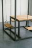 Black 4-Seater SwingTable Cedar | Picnic Table in Tables by SwingTables. Item made of wood with steel
