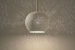 Claylight: BRASS ROD PENDANT | Ceramic Hanging Lamp | Pendants by lightexture. Item made of brass with ceramic works with boho & minimalism style