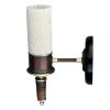 Fiber Filter Cylinder Sconce | Sconces by RailroadWare Lighting Hardware & Gifts. Item composed of glass in country & farmhouse or eclectic & maximalism style