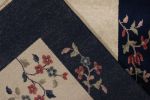 Vintage Chinese Deco style rug, Off-White Field, Blue Border | Area Rug in Rugs by Rug and Kilim