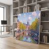 Amsterdam Canal Spring Impasto Oil Painting Fine Art | Oil And Acrylic Painting in Paintings by Dynasty Artisan. Item made of linen compatible with contemporary and eclectic & maximalism style