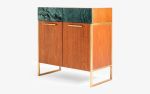 Famed Modular Console Double Door No:2 | Cabinet in Storage by LAGU. Item composed of oak wood & marble