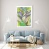 "Nature of Green" - abstract painting -paper wall art- paper | Mixed Media in Paintings by Glimpsecraft. Item made of canvas & paper compatible with contemporary and art deco style