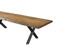 Dining Table For Outdoor - Tropical Wood Table | Tables by Tinella Collection. Item composed of walnut and metal in minimalism or contemporary style