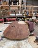 Emerson Dining Table | Tables by Philadelphia Table Company. Item made of walnut with brass works with modern & transitional style