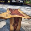 Live edge Indian Rosewood Coffee Table | Tables by Marks Artisan Woodcrafts. Item in contemporary or art deco style
