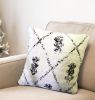 Set of 2-Hand Tufted Cotton Cushion-Ivory/Charcoal | Pillows by Selligram. Item made of cotton works with mid century modern & japandi style