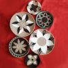 Set of 6  Woven Wall Plate Decor | Decorative Plate in Decorative Objects by Sarmal Design. Item made of bamboo with cotton works with boho & country & farmhouse style