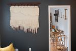 Tindall | Tapestry in Wall Hangings by Keyaiira | leather + fiber | Dr. Michael Cantwell MD in San Francisco. Item composed of walnut & fiber