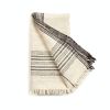 Seytu Classic Black & White Soft Artisanal Stripes Handloom | Throw in Linens & Bedding by Studio Variously