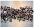 Mixed Bed - Ombre 2 | Sculptures by Lauren Naomi. Item composed of canvas