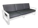 Manly 4-Piece Aluminium Outdoor Lounge Setting — White | Couch in Couches & Sofas by FurnitureOkay. Item made of aluminum