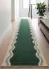 Handwoven Woolen Runner Rug | Rugs by Evergreen Carpets. Item composed of wool compatible with boho and minimalism style