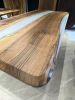 White Table - Dining Table - Live Edge Resin Table | Tables by Tinella Collection. Item composed of walnut compatible with minimalism and contemporary style