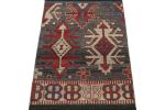 Rug & Kilim’s Caucasian Tribal Rug in Gray with Geometric | Area Rug in Rugs by Rug and Kilim