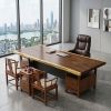 Bespoke Live Edge Ming Single Slab Executive Desk & Table 9 | Communal Table in Tables by Dynasty Artisan. Item composed of wood in minimalism or contemporary style