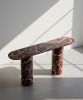 Italian Premium Rosso Levanto Marble Console Table | Tables by Tinella Collection. Item composed of marble in minimalism or contemporary style