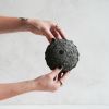 Medium Treasure Bowl in Stone Grey Concrete and Black Rivets | Decorative Bowl in Decorative Objects by Carolyn Powers Designs. Item made of concrete works with minimalism & contemporary style