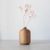 TWIN Walnut Massive Wooden Vase - Walnut | Vases & Vessels by Foia. Item composed of walnut in boho or contemporary style